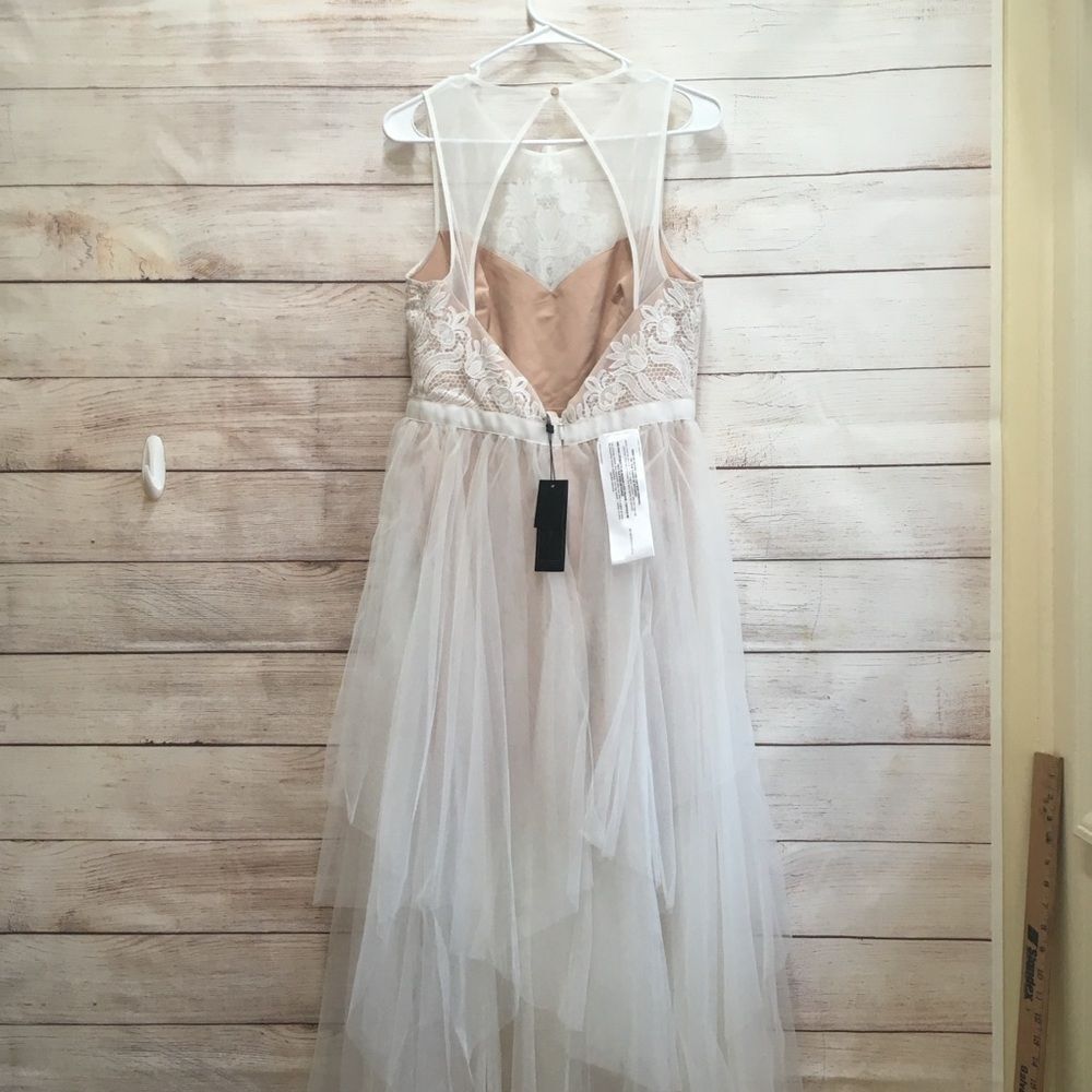 NEW WITH TAGS BCBG MAXAZRIA FORMAL RIESE TULLE APPLIQUÉ MAXI - Picture 8 of 15